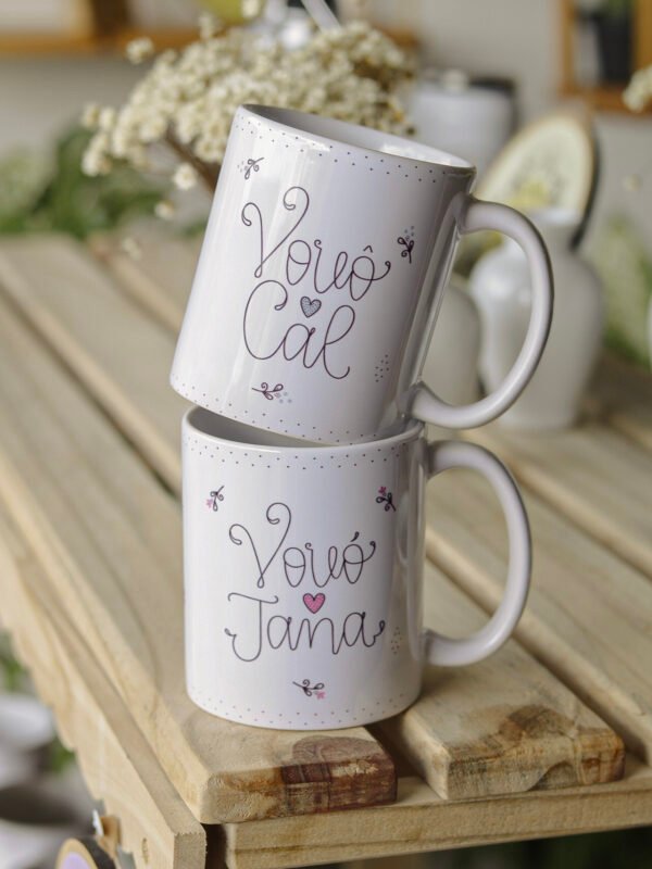 Caneca Minimalista Vovó e Vovô