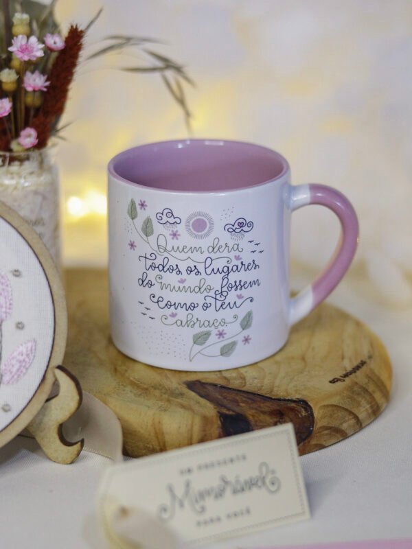 Caneca Pixutinha Rosa - Abraço da Vovó